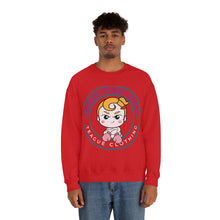 Load image into Gallery viewer, Crewneck Sweatshirt Born For War Caucasian Girl
