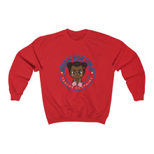 Load image into Gallery viewer, Crewneck Sweatshirt Born For War African American Girl
