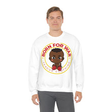 Load image into Gallery viewer, Crewneck Sweatshirt Born For War African American  Boy

