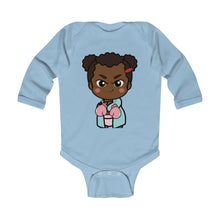 Load image into Gallery viewer, Infant Long Sleeve Bodysuit African American Girl
